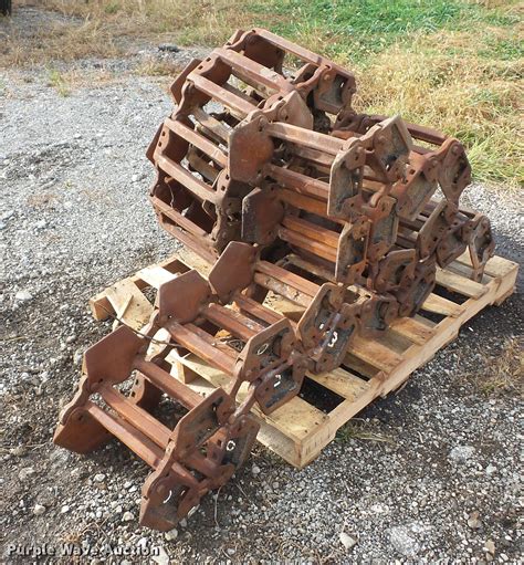 grouser 13 wide metal skid steer tracks|grouser track bolts and bushings.